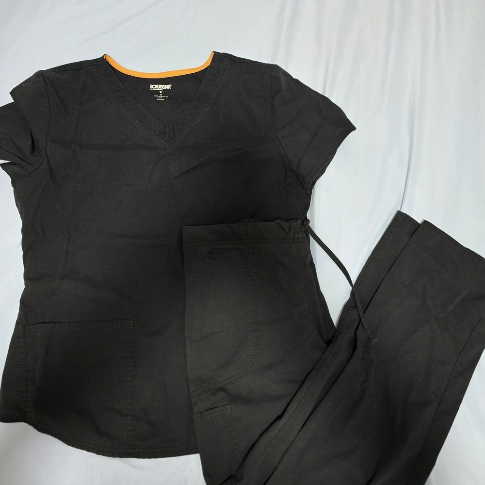 Scrubstar Black Trousers Comfortable Design. Available in different colors.